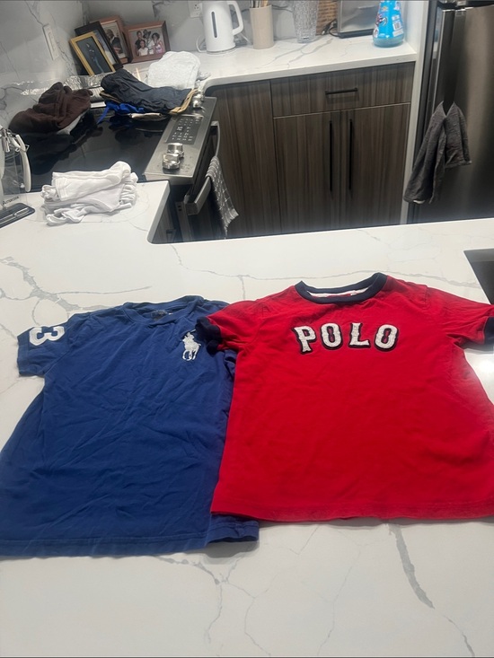 Polo Ralph Lauren Other - Polo by Ralph Lauren Red 'POLO' Graphic Tee with Blue Polo Logo Tee